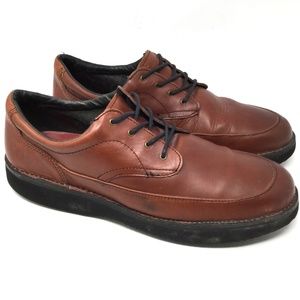Eva-Tech Men Oxford Size 8 H casual Brown Leather